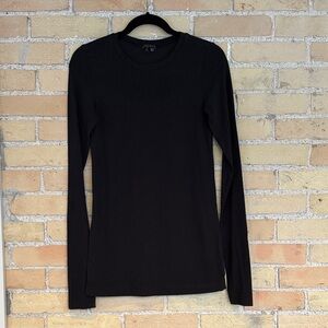 Theory Black Long Sleeve T-Shirt